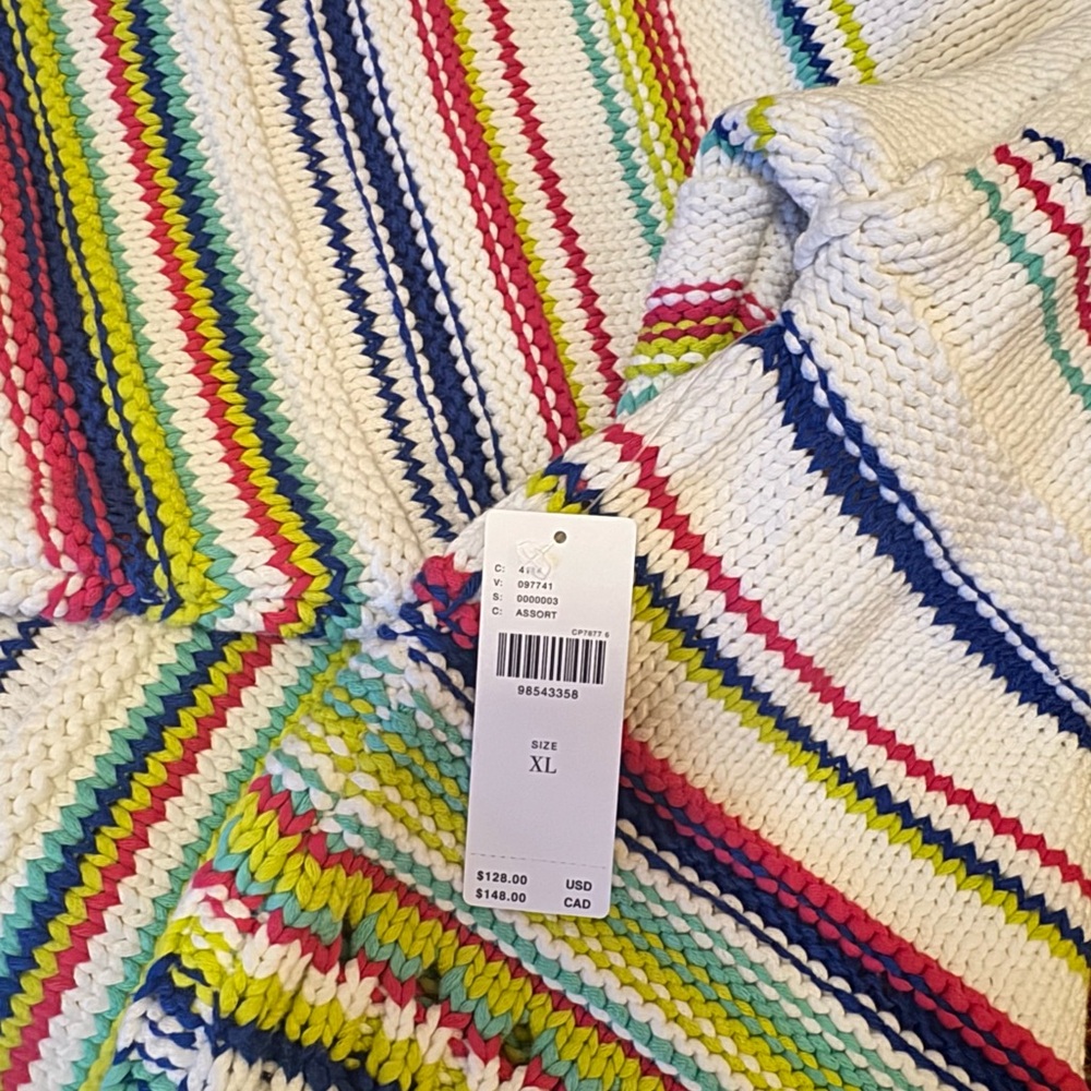 Maeve Multicolor Striped Crew Neck Sweater - Picture 6 of 6